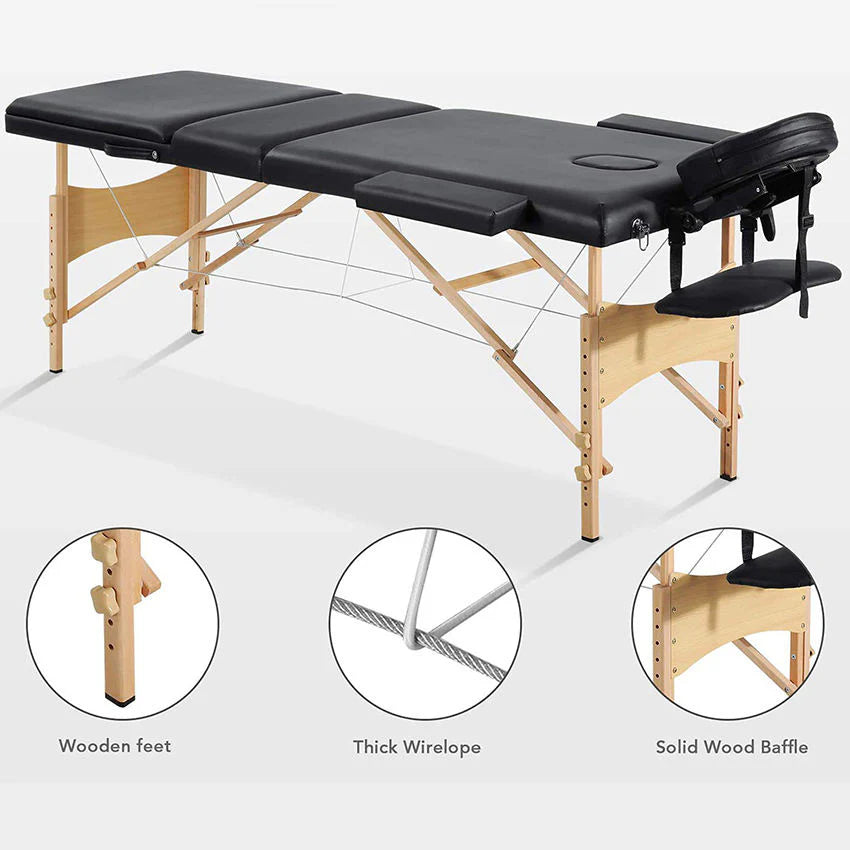Wood Massage Portable Bed