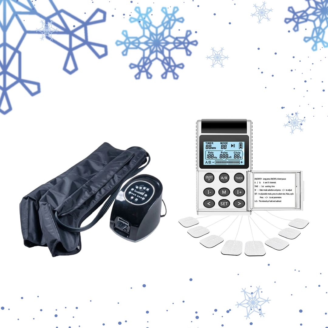 Pressotherapy (4 Chambers) + Electrotherapy (2 Channels)